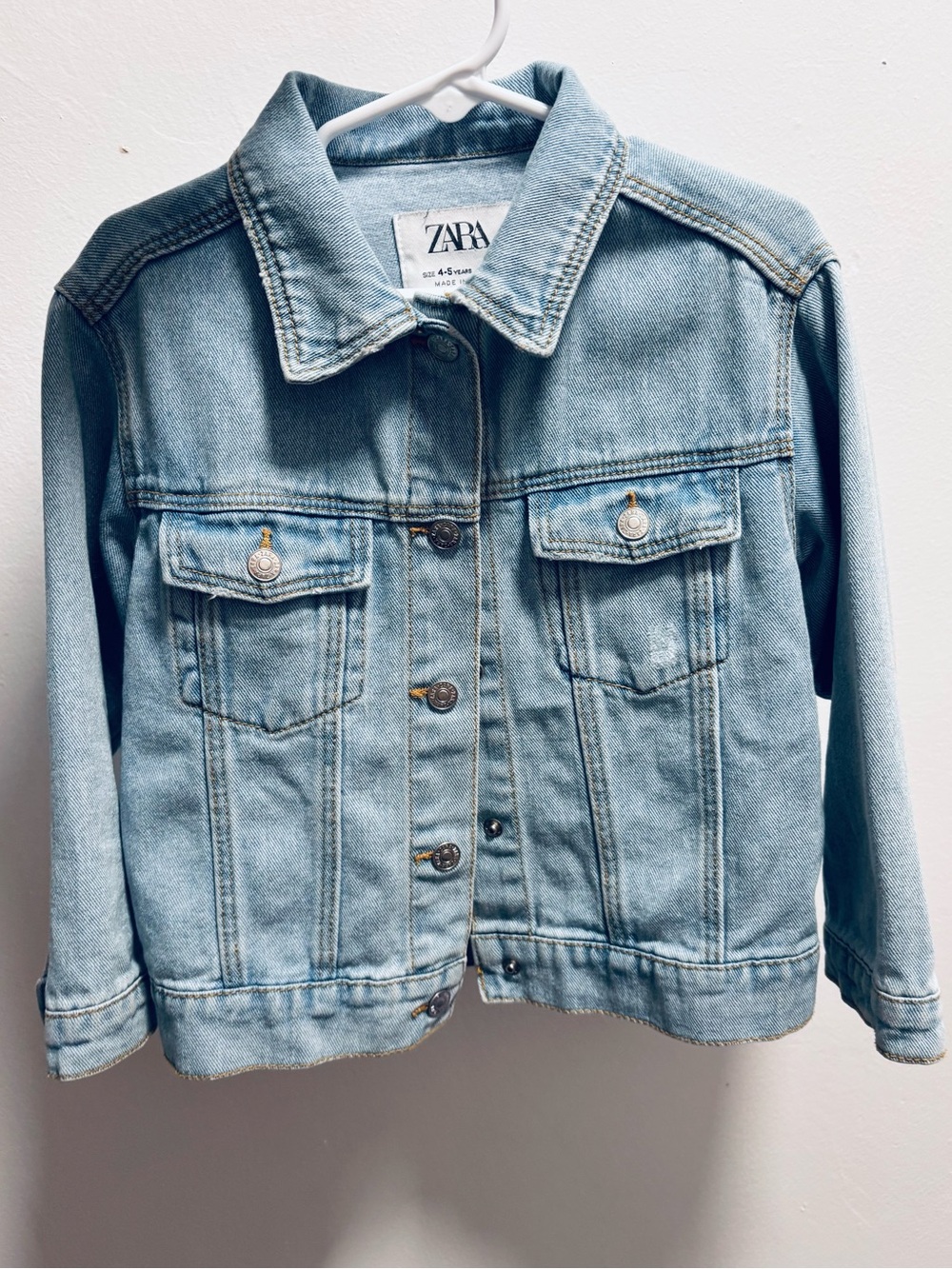 ZARA Classic Blue Jean Jacket Size 5T (4-5years)